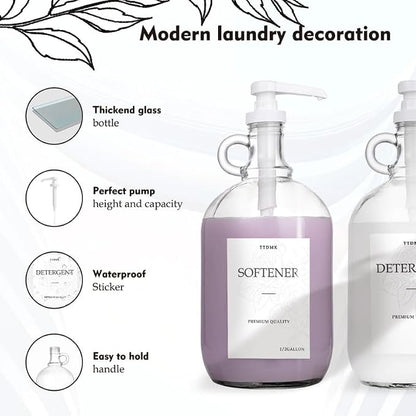 2 Pcs Glass Liquid Laundry Detergent Dispenser - Image 4