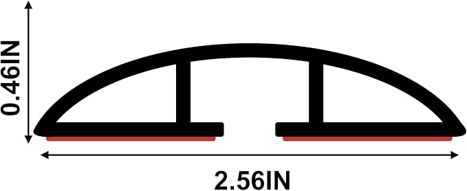 6.5Ft Floor Cord Cover Transparent Silicone Cable Protector Easy to Install - Image 2