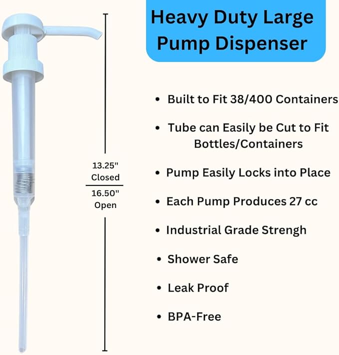 Heavy Duty Pump Dispenser for Gallon Jugs Leak Proof Pump Dispenser for Shampoo - Image 2