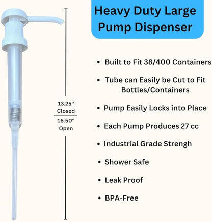 Heavy Duty Pump Dispenser for Gallon Jugs Leak Proof Pump Dispenser for Shampoo - Image 2