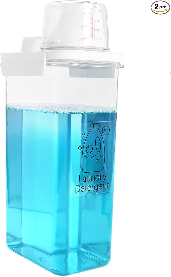 2 Pack 78 oz Liquid Laundry Detergent Dispenser Laundry Detergent Container by Monrocco