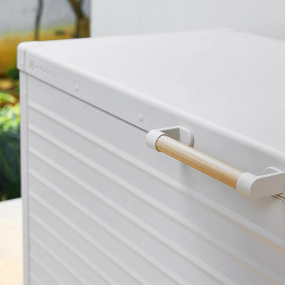MIRADOR 281 Gallon Outdoor Storage Box Waterproof, Metal Deck Box - Image 4