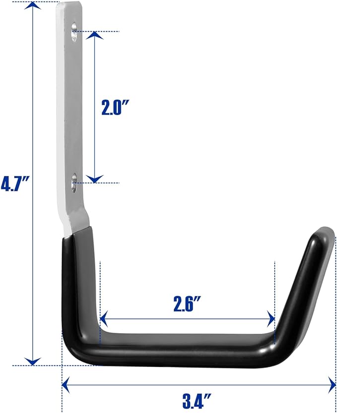 Heavy Duty Steel Garage Hooks, Garage Storage Utility Hooks, Anti-Slip Hanger - Image 2