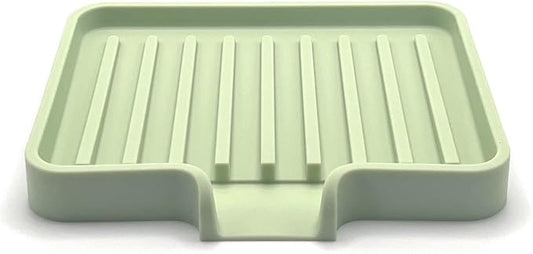 Happitasa Silicone Soap Dish Tray and Sponge Holder by Happitasa