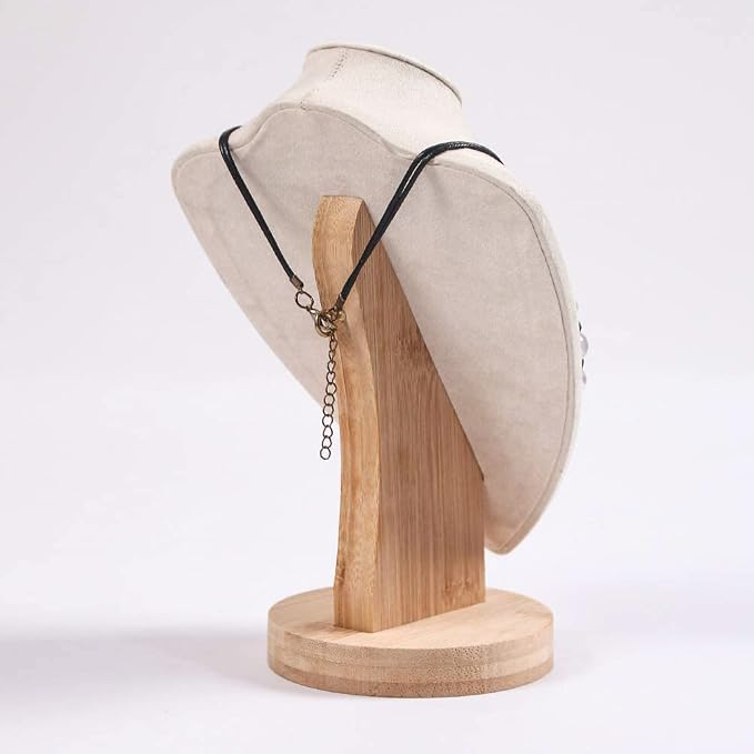 Coward Bamboo Necklace Display Chain Bust Stand Holder - Image 4
