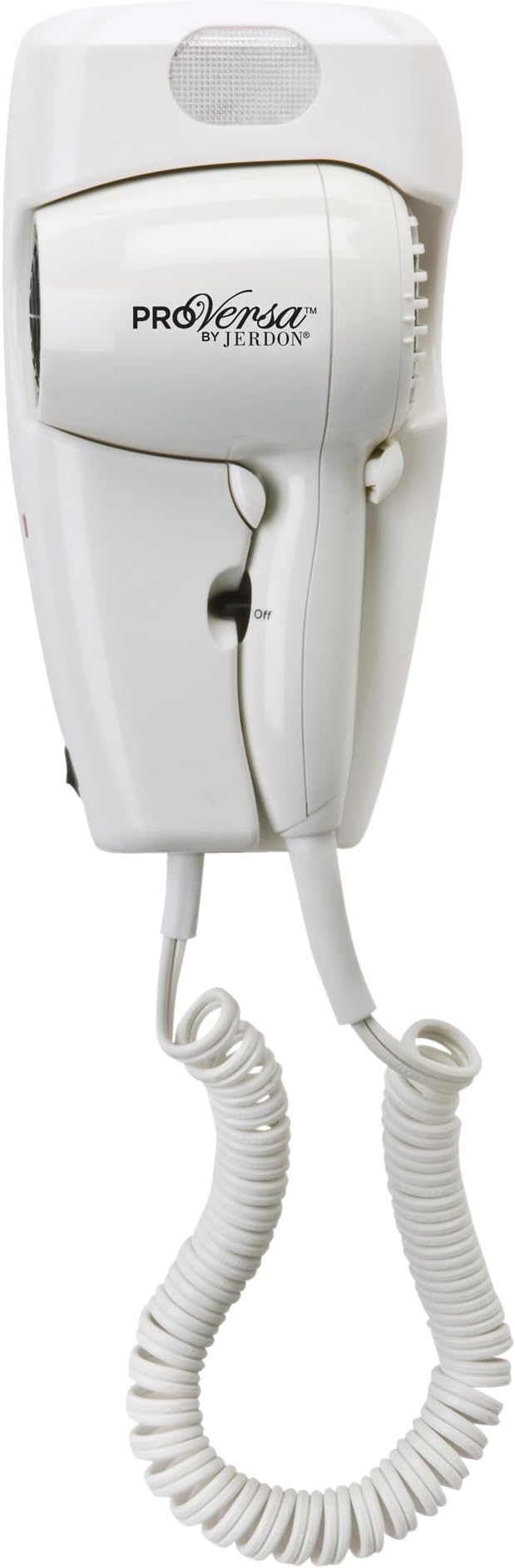 JERDON Wall-Mount Hair Dryer – White by Jerdon