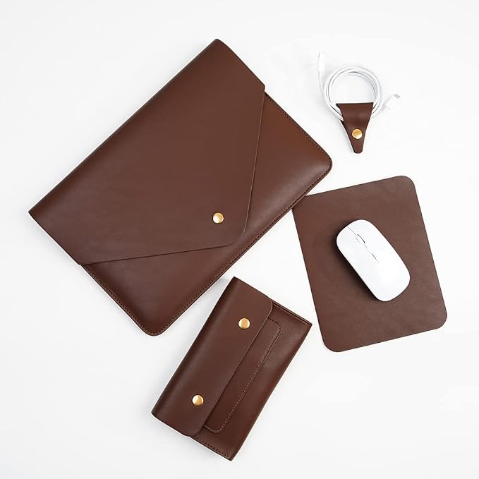 PU Leather Laptop Sleeve Compatible by Unknown