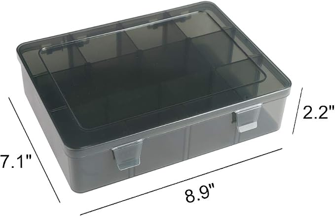 12 Girds Large Plastic Craft Storage Containers, Compartment Storage Container - Image 3