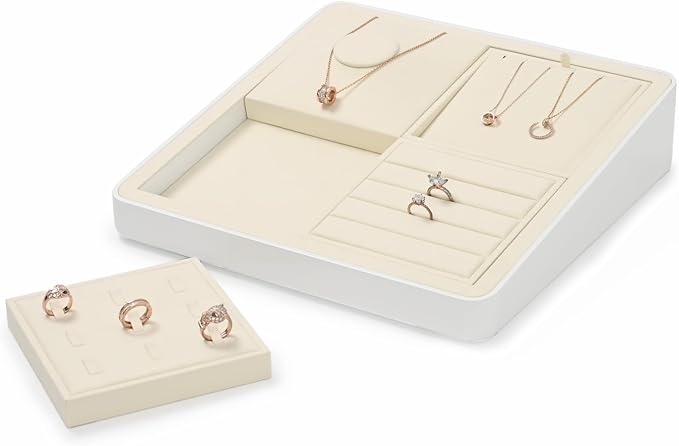 Oirlv Velvet Minimalism Style Jewelry Display Stand Showcase Jewelry Organizer - Image 5