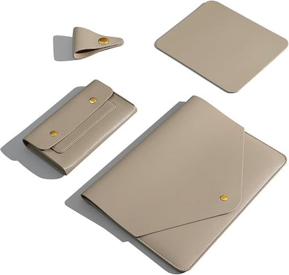 PU Leather Laptop Sleeve 16 Inch Compatible by Unknown