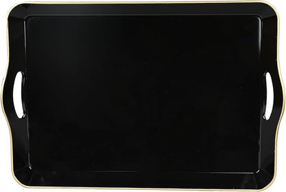 Spsyrine Large Black Serving Tray by Spsyrine