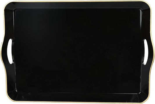 Spsyrine Large Black Serving Tray by Spsyrine