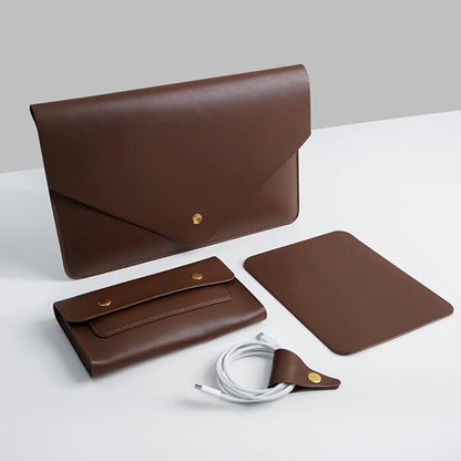 PU Leather Laptop Sleeve Compatible - Image 7