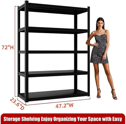 72" H Garage Shelving, Heavy Duty Storage Shelves, 3000LBS Garage Shelving - Image 2