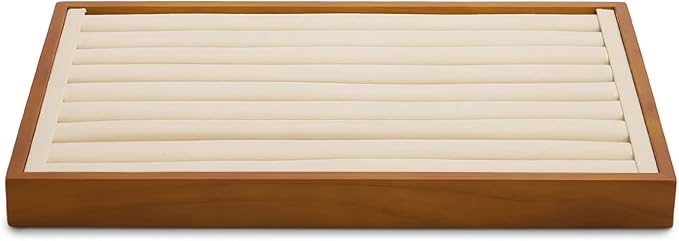 Oirlv 8 Line Wood Ring Storage Tray Jewelry Drawer Organizer Showcase Ring by Oirlv