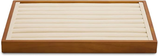 Oirlv 8 Line Wood Ring Storage Tray Jewelry Drawer Organizer Showcase Ring by Oirlv