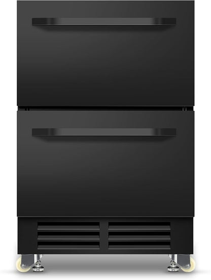 24 Inch Under Counter Dual Drawer Beverage Fridge, Weather Proof Outdoor - Image 9