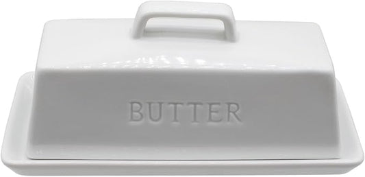 Ceramic Butter Dish With Lid for Countertop, Covered Butter Holder With Lid by Unknown