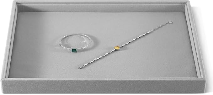 Velvet Stackable Jewelry Display Flat Tray by Dansmiy
