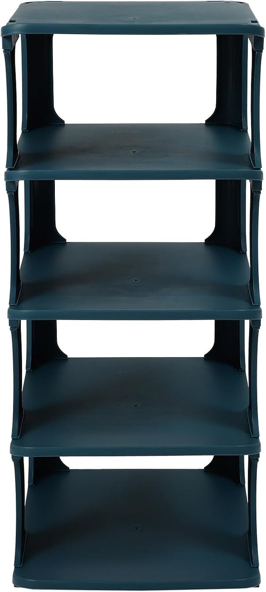 Garneck Multi-layer Plastic Shoe Organizer Rack Sturdy Walkway Storage Shelf by GARNECK