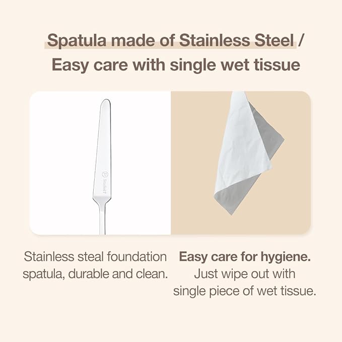 Foundation Spatula Made of Stainless Steel | Professional Makeup Spatula - Image 4