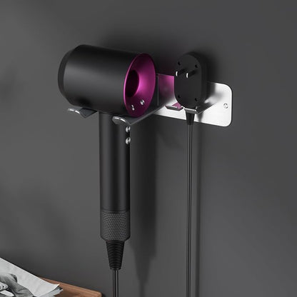 Hair Dryer Holder Wall Mounted, New Upgrade Stainless Steel Self Adhesive Blow - Image 2