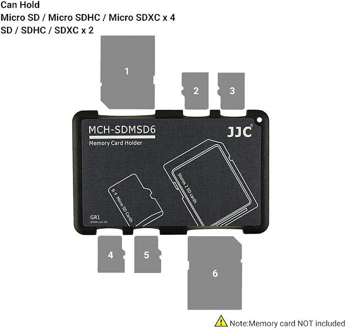 6 Slots SD Micro SD Card Case Storage Organizer, Lightweight Ultra-Thin Credit - Image 7