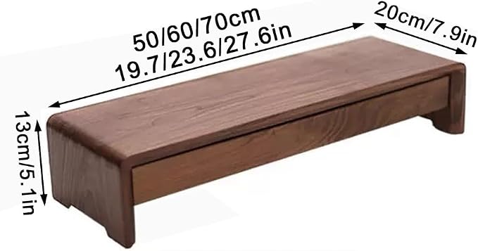 Solid Wood Monitor Stand for Saving Space, Monitor Riser - Image 2
