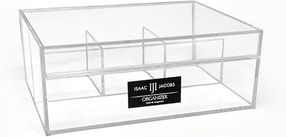 Isaac Jacobs 4-Compartment Clear Acrylic Organizer by IsaacJacobs
