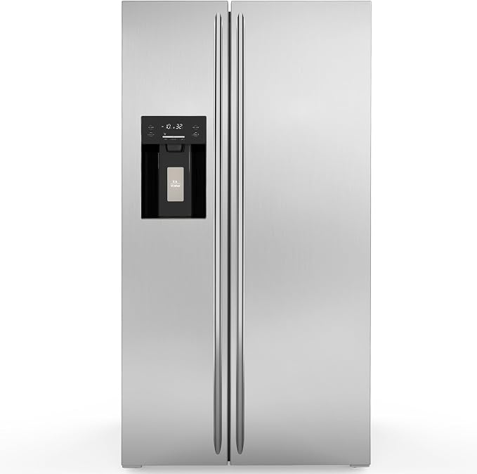 20 Cu.ft. Large Refrigerator Fridge, 2 French Door Stainless Steel by Electactic