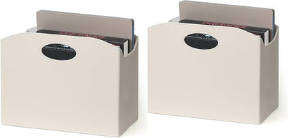 EZDeco Magazine Holder Foldable Magazine Rack Floor PU Leather File Holder by EZDeco