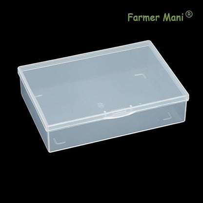 2 Pack Rectangle Plastic Clear Storage Containers Box, Safety Pins and Other - Image 8