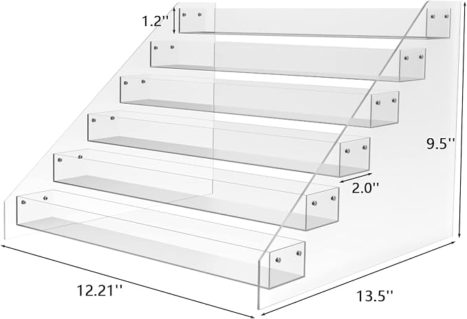 WUIVIUT Spice Rack Organizer For Cabinet, Acrylic Tier Spice Shelf Can Storage - Image 3