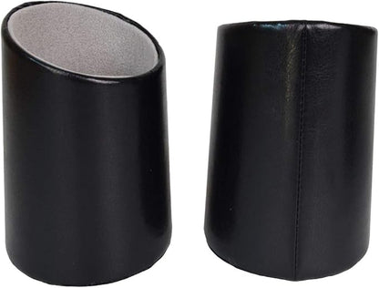 2 Pack Eyeglasses Holder PU Leather Glasses Stand Case Holder - Image 2