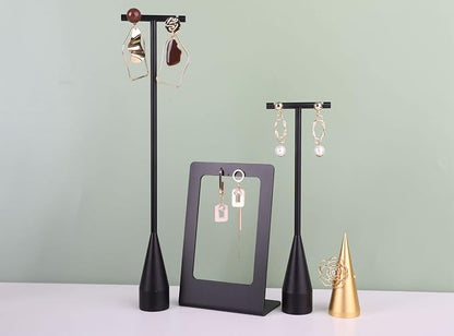 GemeShou 2pcs Black earring display T bar stand, Big jewelry earring holders - Image 5