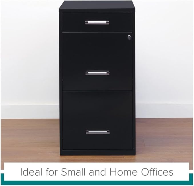 Scranton & Co 27.32" H x 18" D 3-Drawer Modern Metal Filing Cabinet - Image 5
