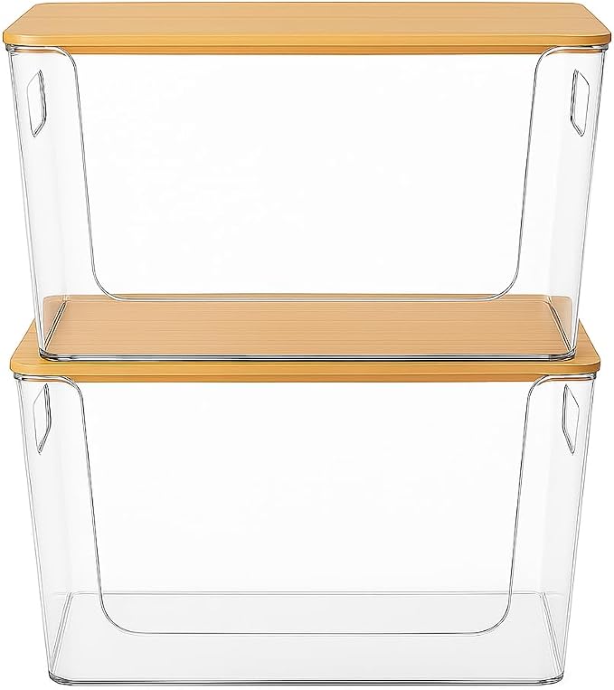 4 Pack Clear Stackable Potato & Onion Storage Bins - Image 9