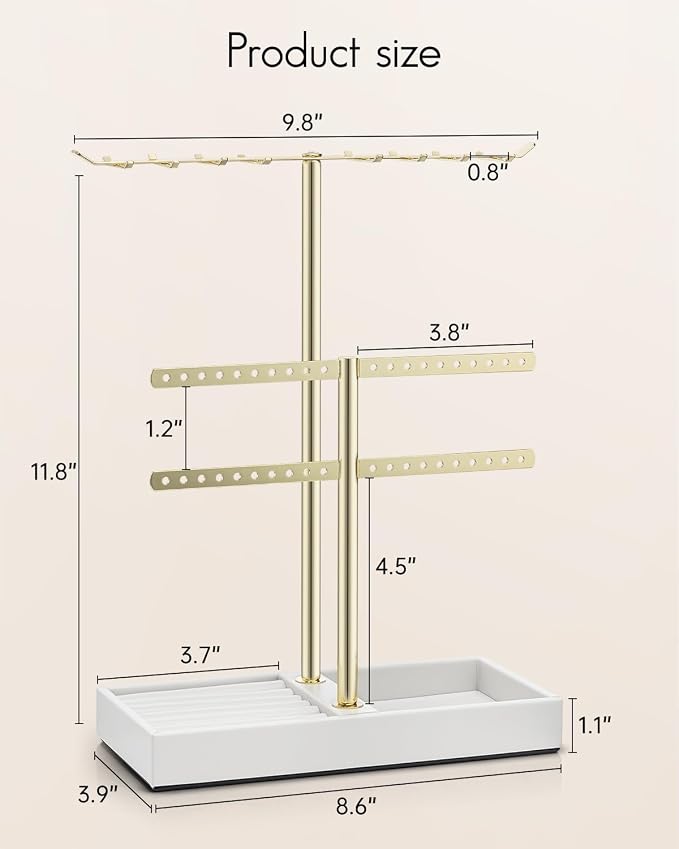 Vlando 2 Tier Jewelry Stand Organizer - Image 6
