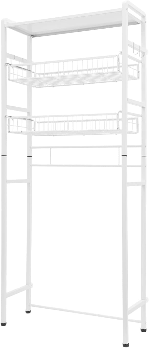 Over Washer and Dryer Storage Shelves, 3-Tier Washing Machine Organizer Rack - Image 7
