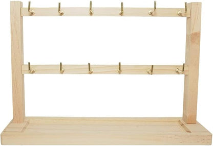 2 Layers of Wooden Display Eacks by Unknown