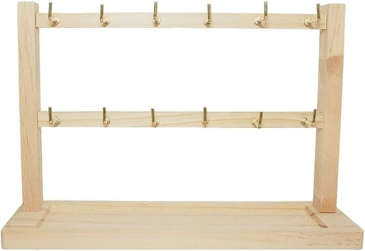 2 Layers of Wooden Display Eacks by Unknown