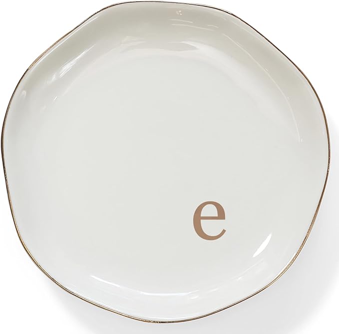 HOME SMILE Initials Ring Dish Jewery Tray by HOMESMILE