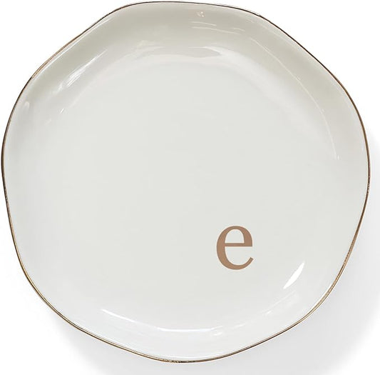 HOME SMILE Initials Ring Dish Jewery Tray by HOMESMILE
