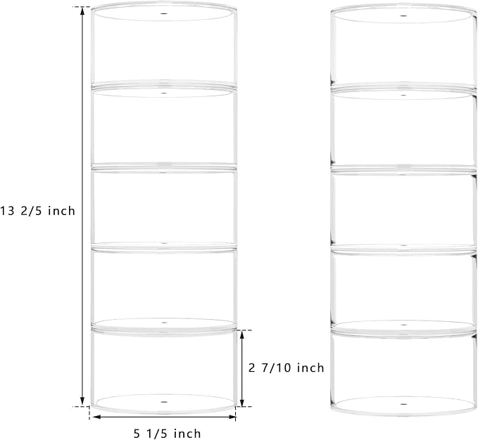 NIUBEE Belt Organizer, Acrylic 10 Layers Belt Case Storage Holder and Display - Image 2