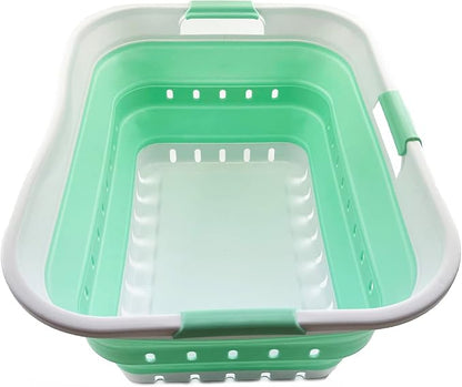 SAMMART 42L Collapsible Plastic Laundry Basket by SAMMART
