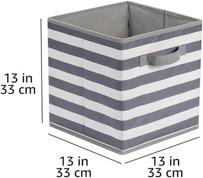 Amazon Basics Cube Organizer Storage Bins Handles, Collapsible Fabric - Image 5