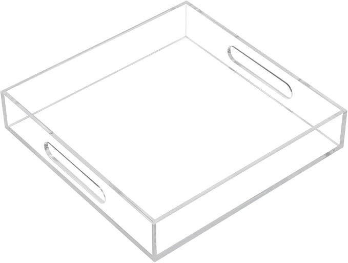 Clear Sturdy Acrylic Serving Tray by KEVLANG