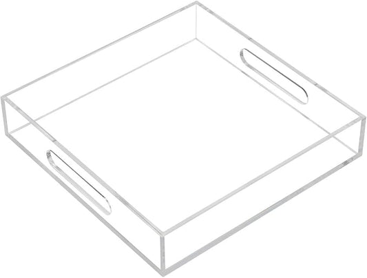 Clear Sturdy Acrylic Serving Tray by KEVLANG