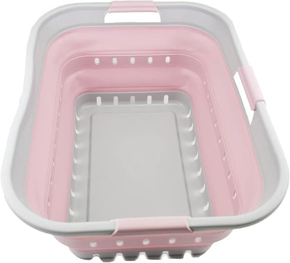 SAMMART 42L Collapsible Plastic Laundry Basket by SAMMART