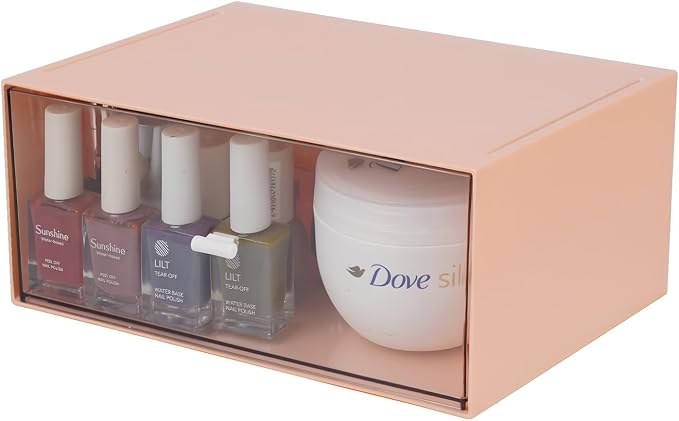 Desktop Stackable Storage with 1 Deep Drawer, Stackable Plastic Storage Drawer by OSteedWares